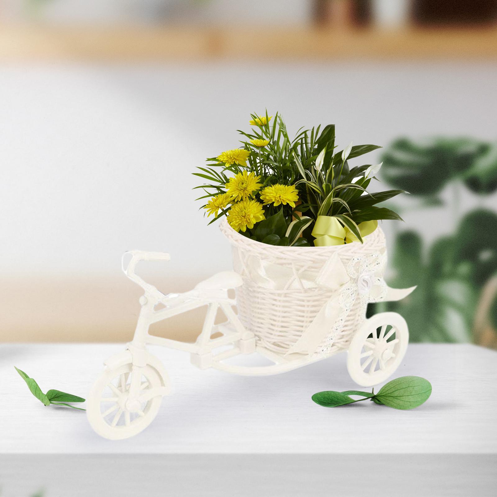 Bicycle Artificial Flower Bask - Plant Parents ulasan dan harga