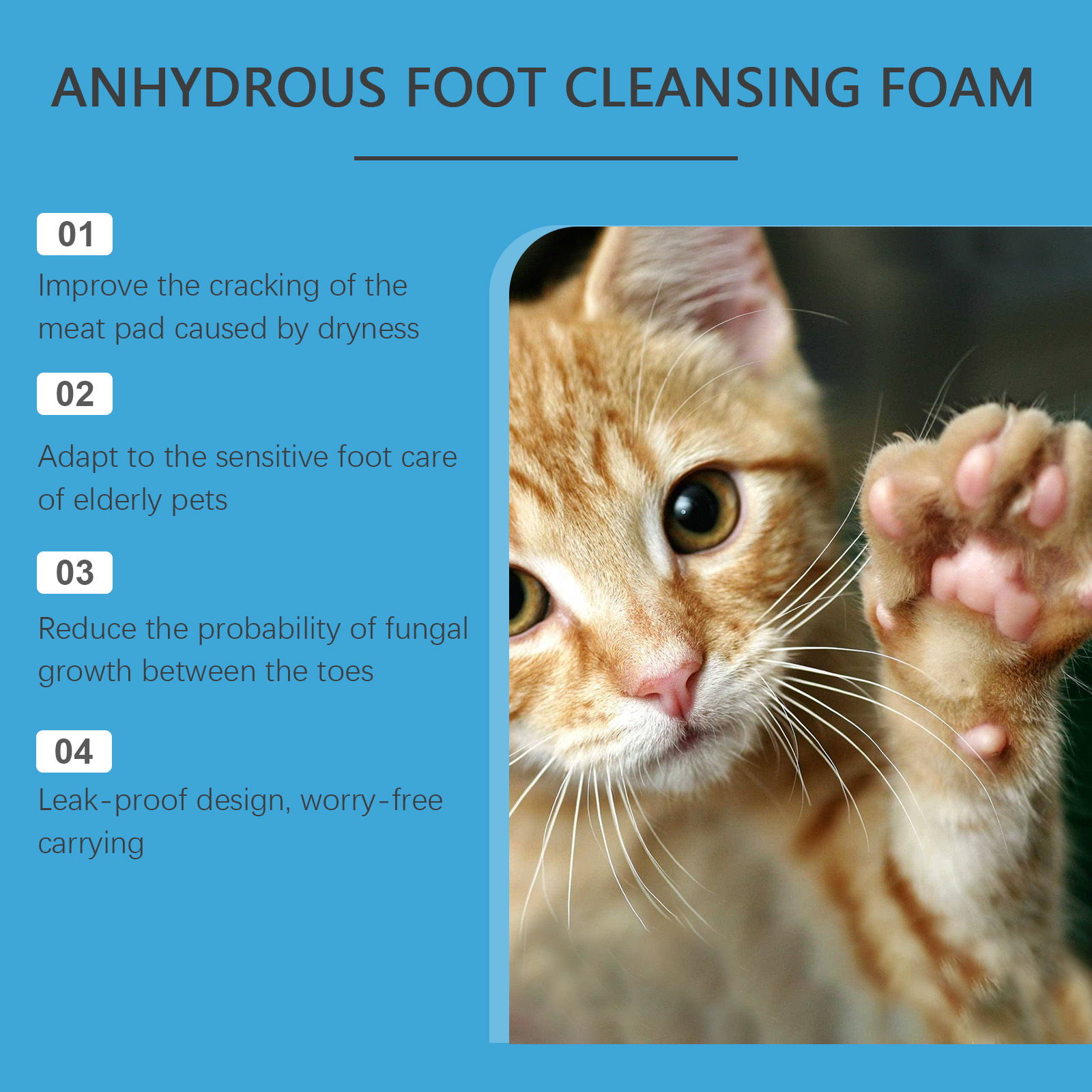 Anhydrous Pet Paw Cleaning Foa - Anthurium Crystallinum ulasan dan harga